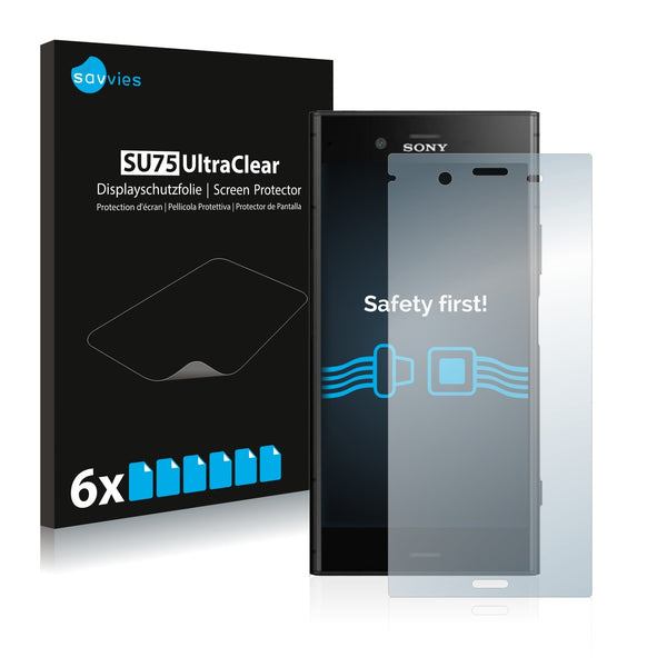 6x Savvies SU75 Screen Protector for Sony Xperia XZ1