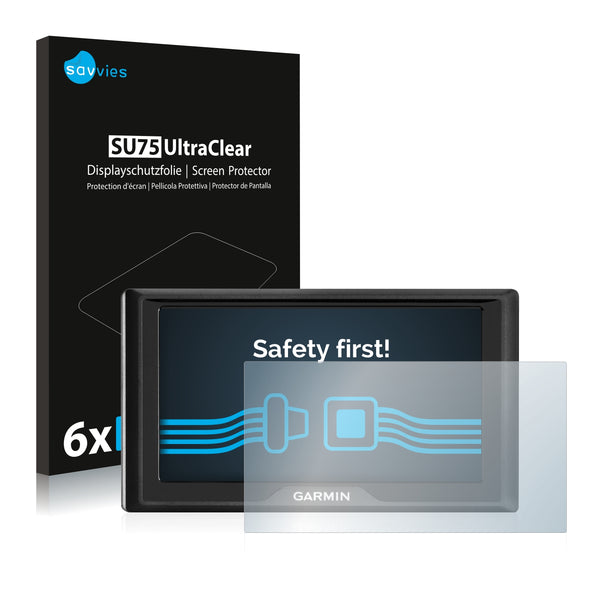 6x Savvies SU75 Screen Protector for Garmin Drive 60 LM