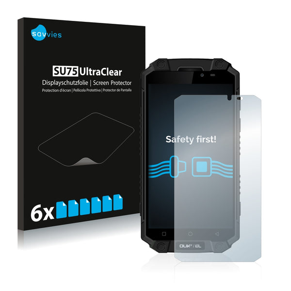 6x Savvies SU75 Screen Protector for Oukitel K10000 Max