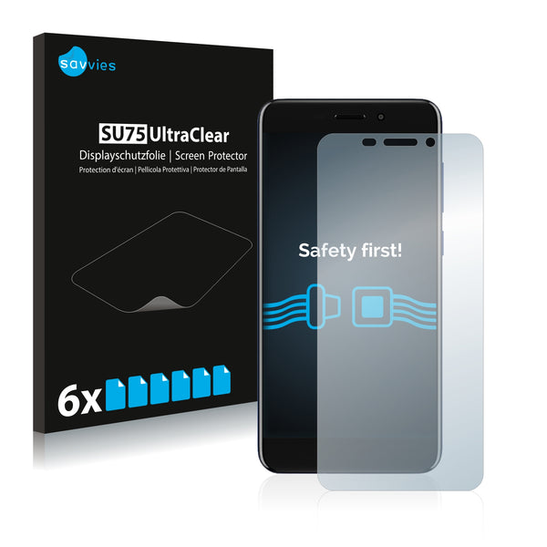 6x Savvies SU75 Screen Protector for Vernee M5