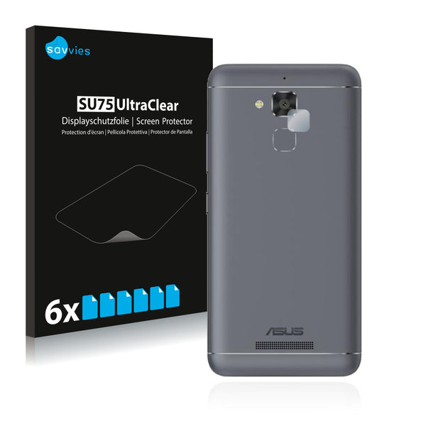 6x Savvies SU75 Screen Protector for Asus ZenFone 3 Max ZC520TL (Camera)