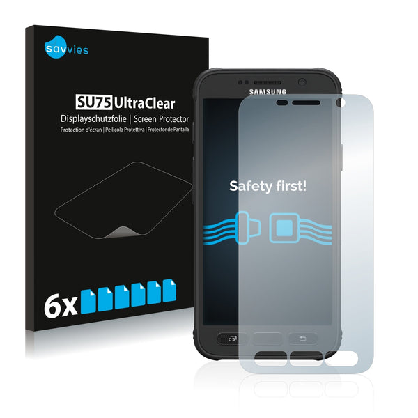 6x Savvies SU75 Screen Protector for Samsung Galaxy S7 Active