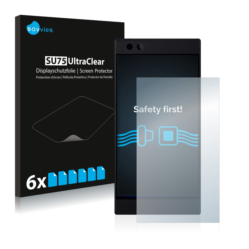 6x Savvies SU75 Screen Protector for Razer Phone