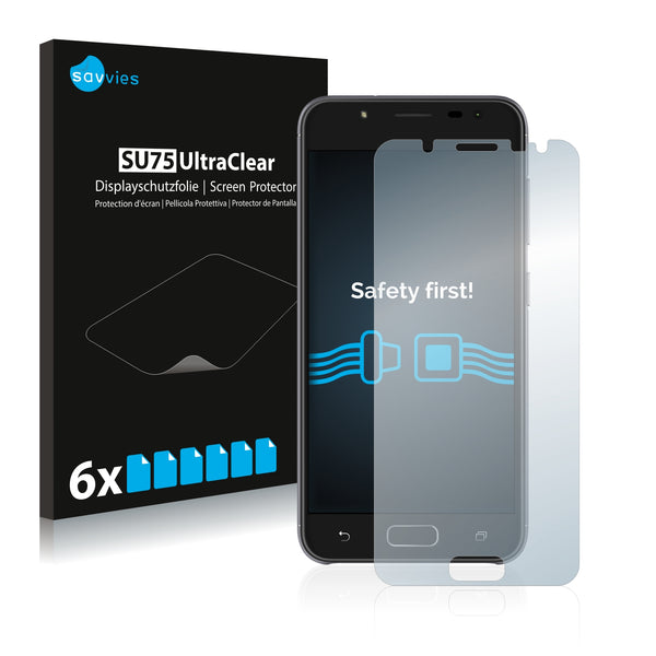 6x Savvies SU75 Screen Protector for Asus ZenFone V Live