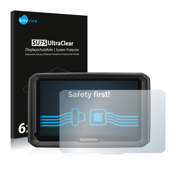 6x Savvies SU75 Screen Protector for Garmin dezlCam 770 LMT-D