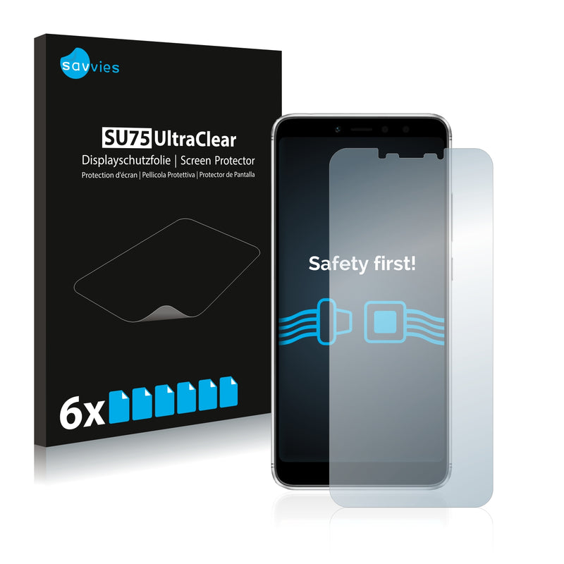 6x Savvies SU75 Screen Protector for Meizu E3