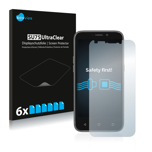 6x Savvies SU75 Screen Protector for ZTE Maven 3