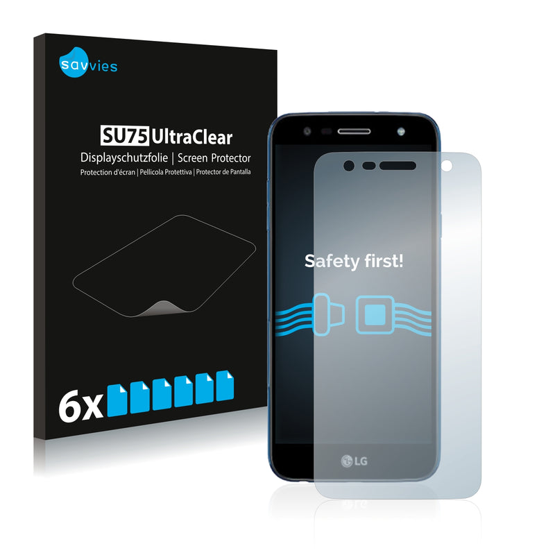 6x Savvies SU75 Screen Protector for LG X5 (2018)