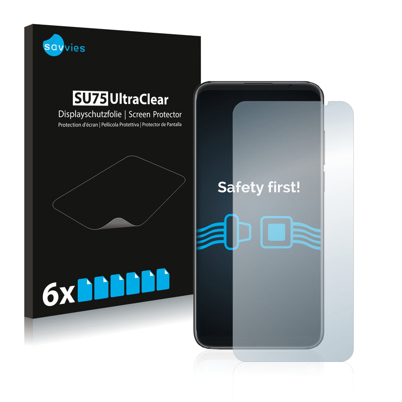 6x Savvies SU75 Screen Protector for Meizu 16 Plus