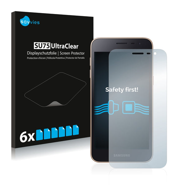 6x Savvies SU75 Screen Protector for Samsung Galaxy J2 Core