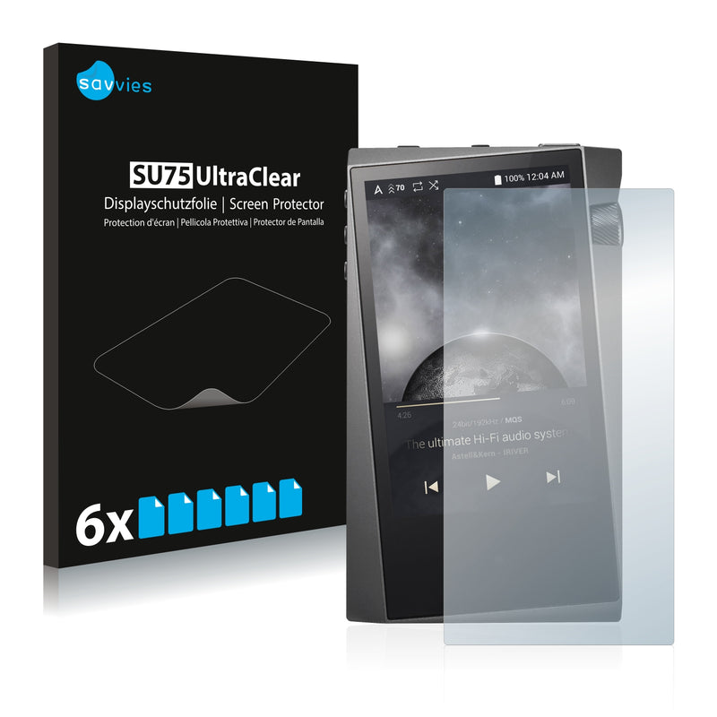 6x Savvies SU75 Screen Protector for Astell&Kern A&norma SR15