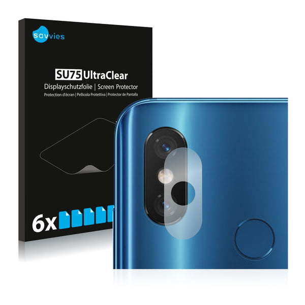 6x Savvies SU75 Screen Protector for Xiaomi Mi 8 Pro (Camera)