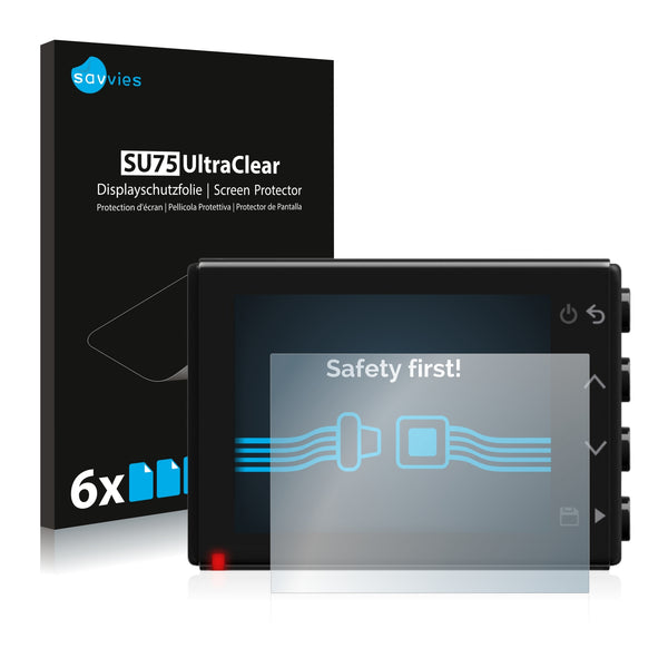 6x Savvies SU75 Screen Protector for Garmin Dash Cam 65W