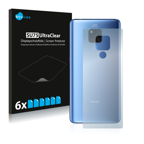 6x Savvies SU75 Screen Protector for Huawei Mate 20 X (Back)