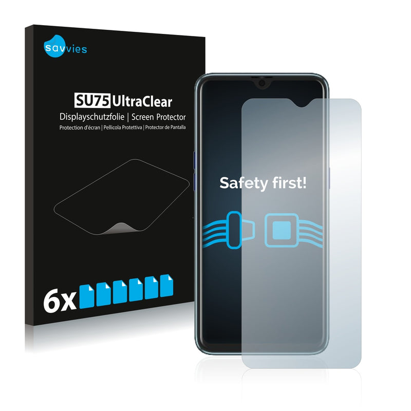 6x Savvies SU75 Screen Protector for Oppo R15x