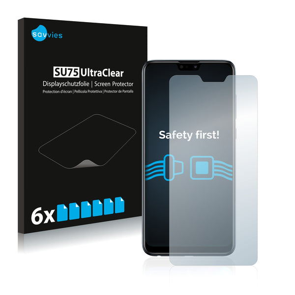 6x Savvies SU75 Screen Protector for Asus ZenFone Max (M2) ZB631KL