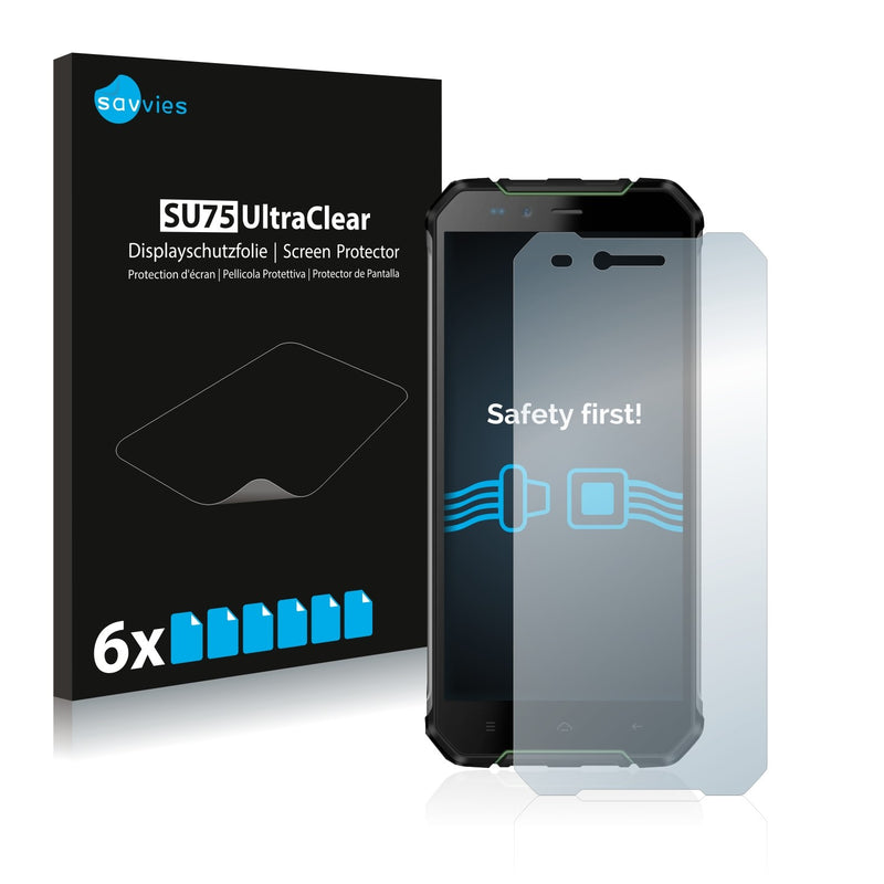 6x Savvies SU75 Screen Protector for Oukitel WP1