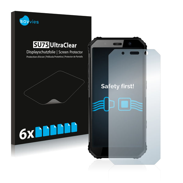 6x Savvies SU75 Screen Protector for AGM A9