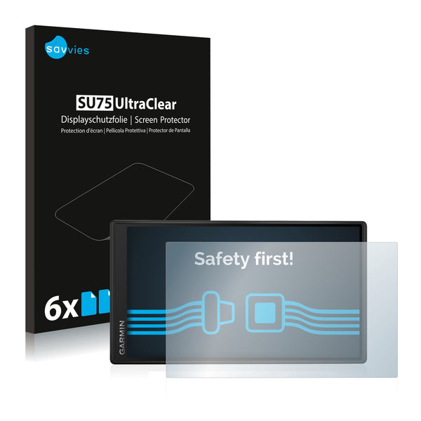 6x Savvies SU75 Screen Protector for Garmin DriveSmart 55