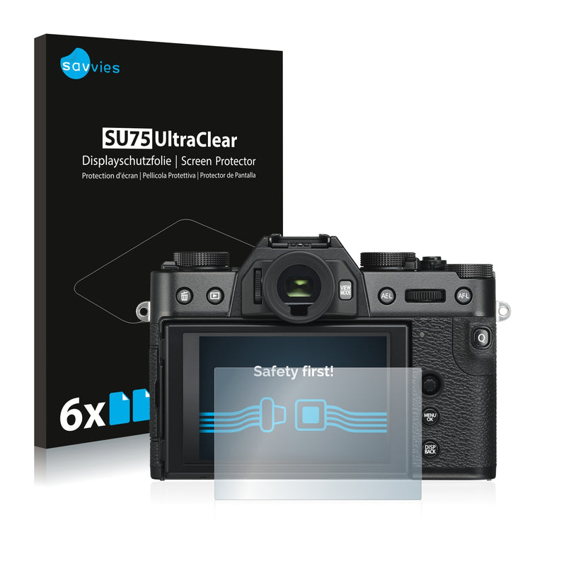 6x Savvies SU75 Screen Protector for FujiFilm X-T30