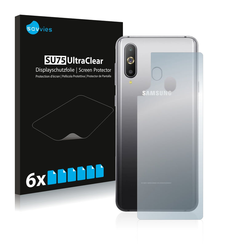 6x Savvies SU75 Screen Protector for Samsung Galaxy A60 (Back)