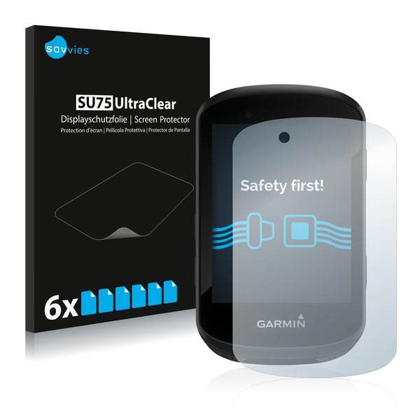 6x Savvies SU75 Screen Protector for Garmin Edge 830
