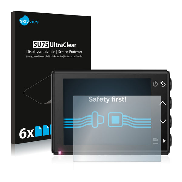 6x Savvies SU75 Screen Protector for Garmin Dash Cam 46