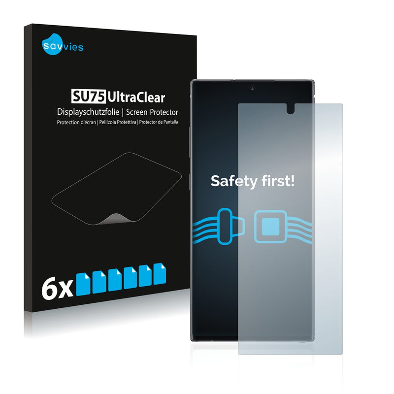 6x Savvies SU75 Screen Protector for Samsung Galaxy Note 10 Plus 5G