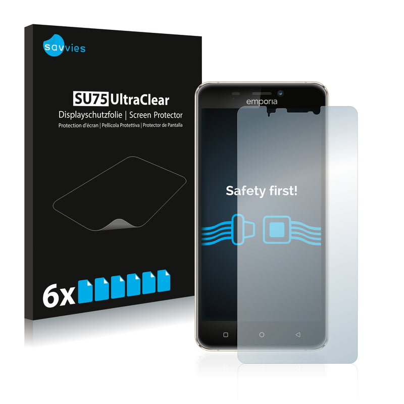 6x Savvies SU75 Screen Protector for Emporia Smart 2