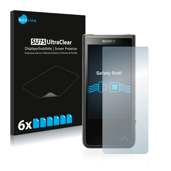 6x Savvies SU75 Screen Protector for Sony ZX500