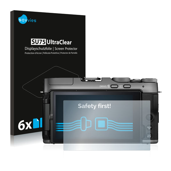 6x Savvies SU75 Screen Protector for Fujifilm X-A7