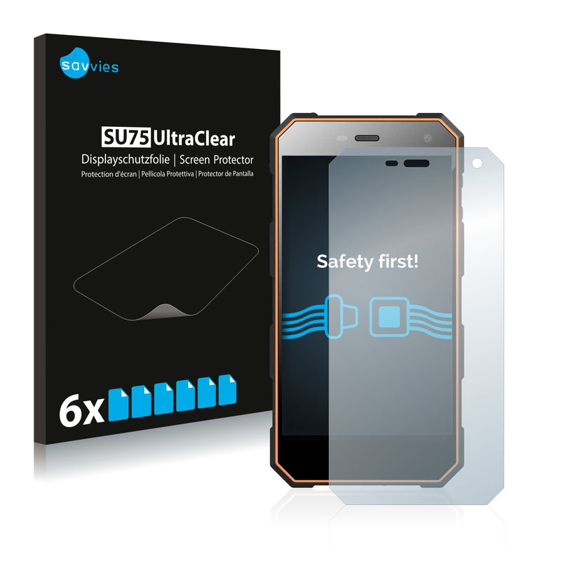 6x Savvies SU75 Screen Protector for Nomu S10