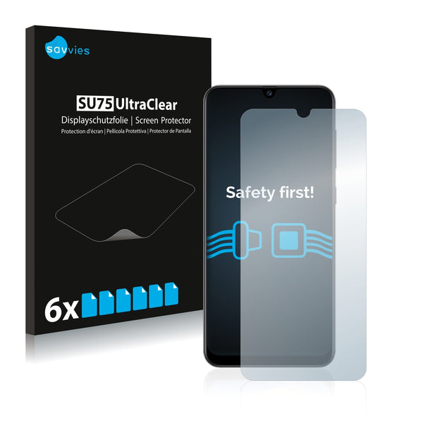 6x Savvies SU75 Screen Protector for Samsung Galaxy A70s