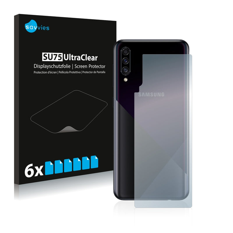 6x Savvies SU75 Screen Protector for Samsung Galaxy A30s (Back)