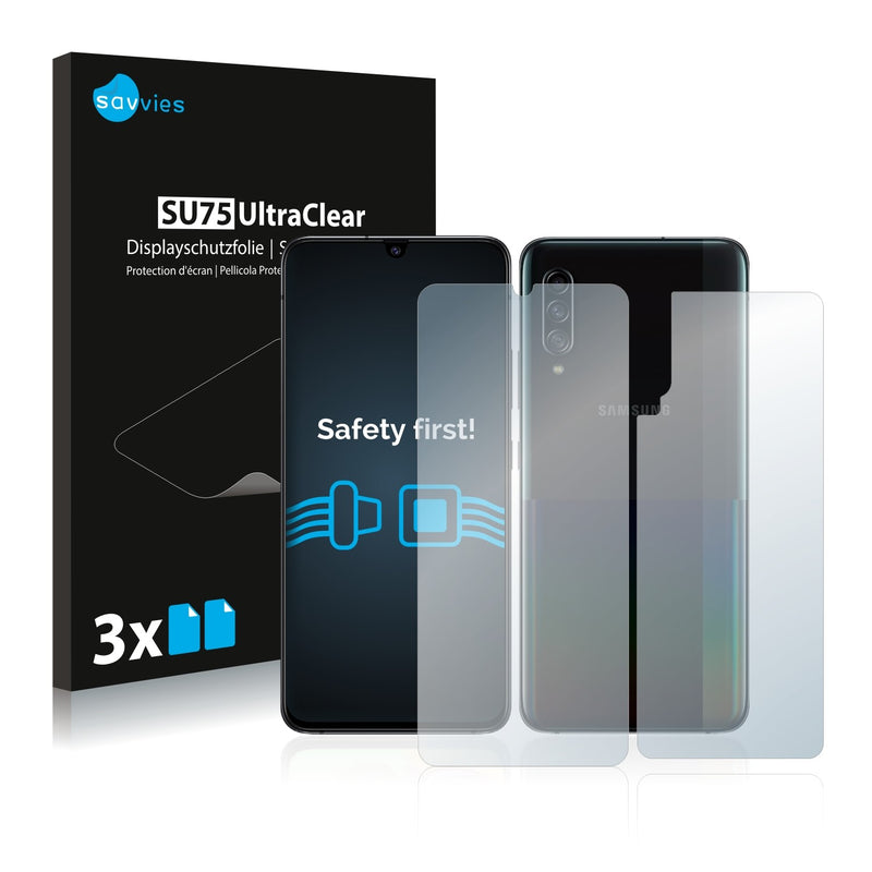 6x Savvies SU75 Screen Protector for Samsung Galaxy A90 5G (Front + Back)