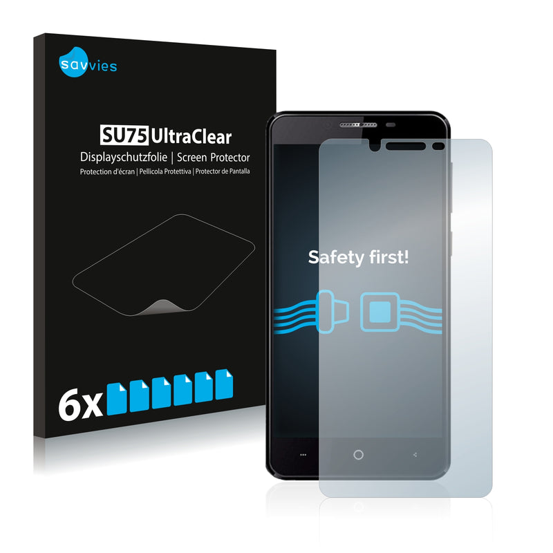 6x Savvies SU75 Screen Protector for Leagoo Kiicaa Power