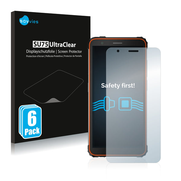 6x Savvies SU75 Screen Protector for Blackview BV6600E