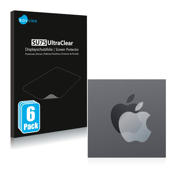 6x Savvies SU75 Screen Protector for Apple iPad 10.2 WiFi Cellular 2021 (ONLY Logo, 9th. generation)