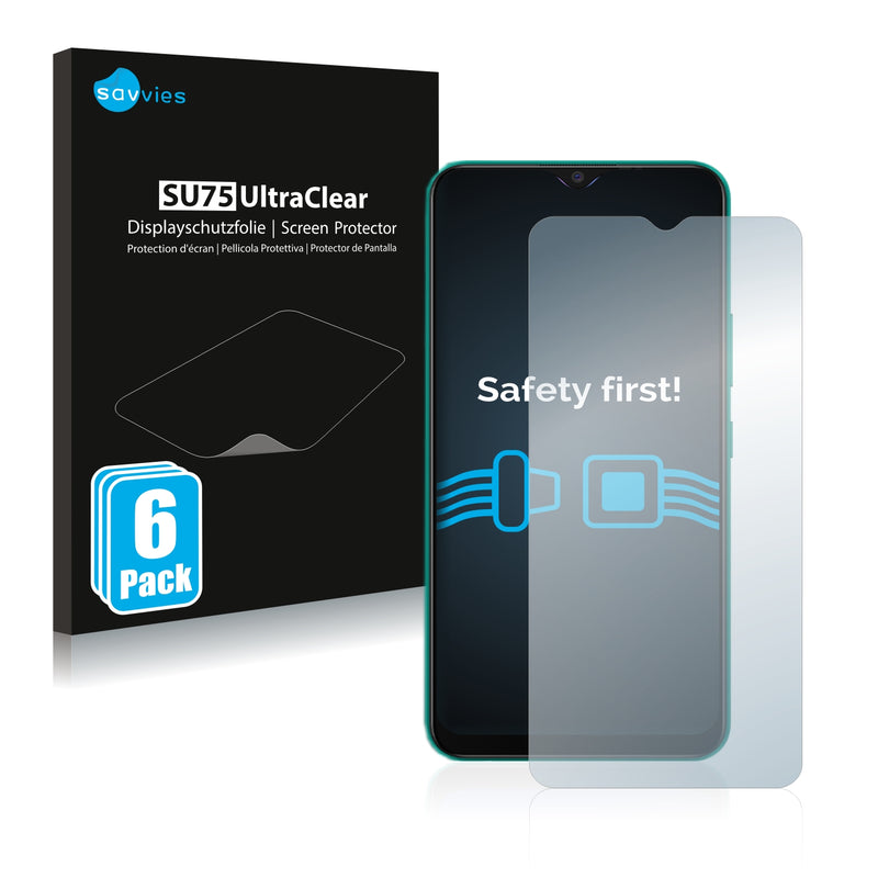 6x Savvies SU75 Screen Protector for Vivo Y3s