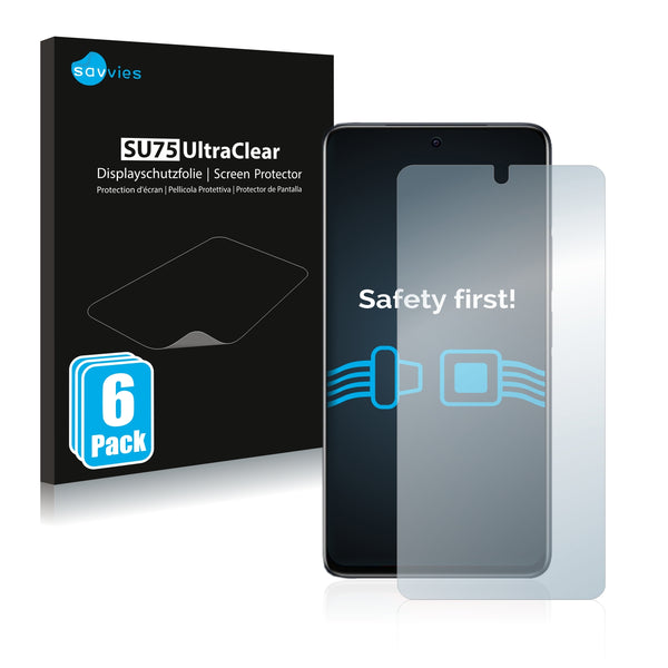 6x Savvies SU75 Screen Protector for Vivo iQOO Z5x