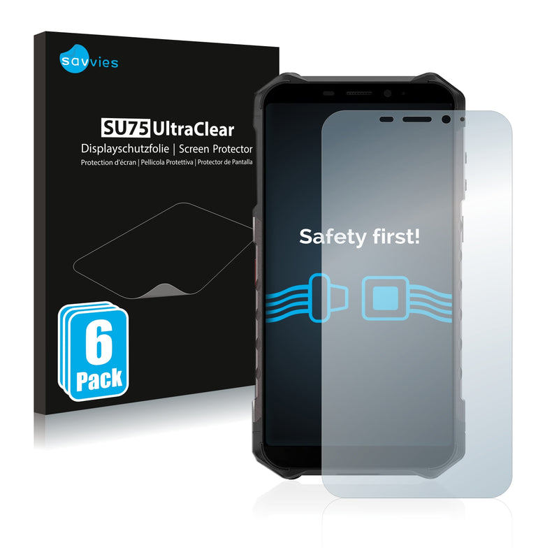 6x Savvies SU75 Screen Protector for Ulefone Armor X9 Pro