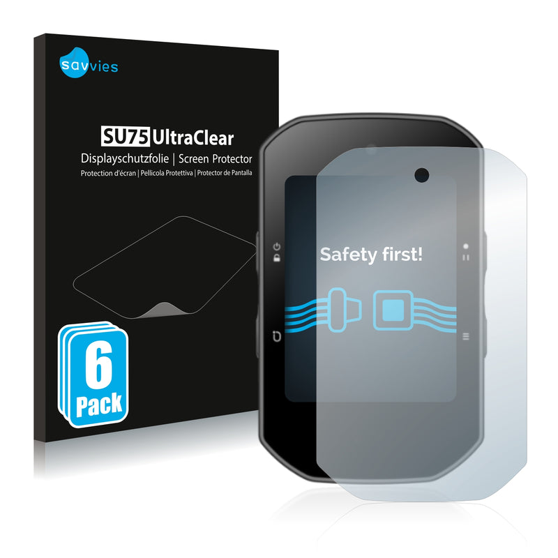 6x Savvies SU75 Screen Protector for Bryton Rider S500