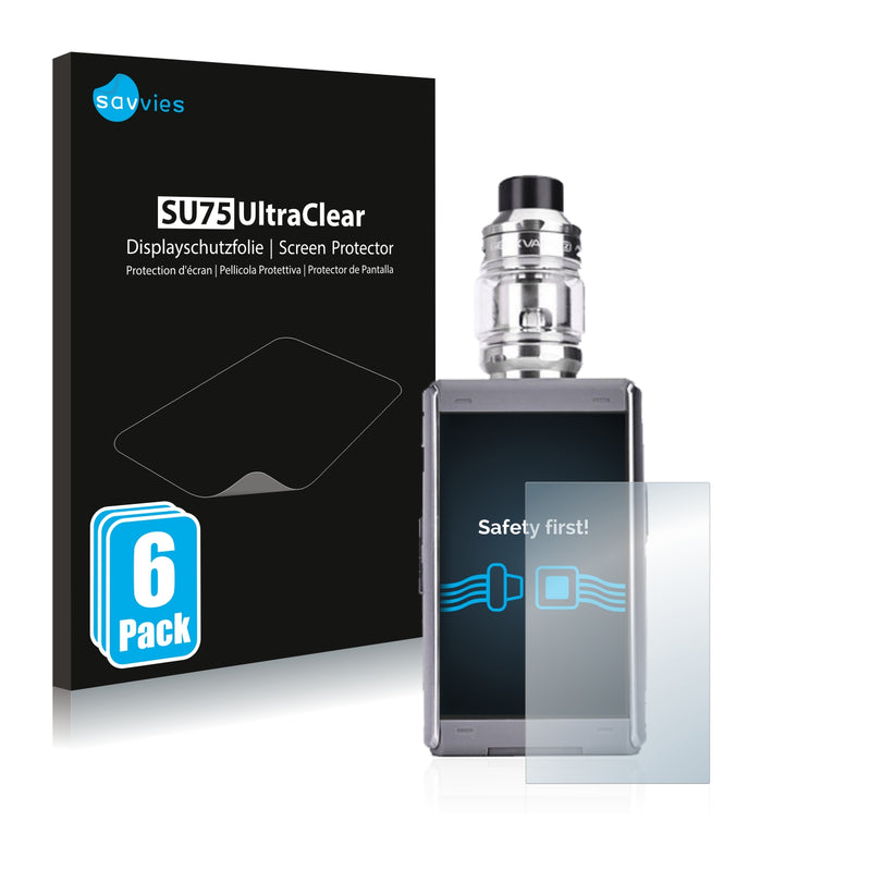 6x Savvies SU75 Screen Protector for GeekVape T200