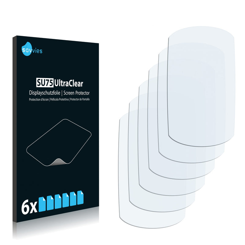 6x Savvies SU75 Screen Protector for Garmin Edge 305