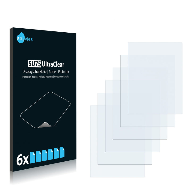 6x Savvies SU75 Screen Protector for Garmin n√ºvi 370T