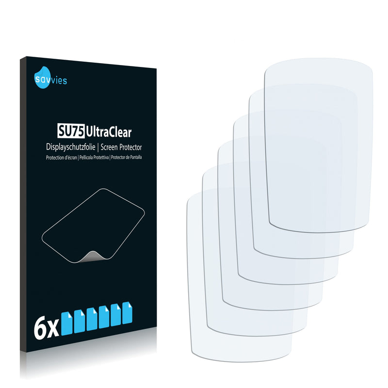 6x Savvies SU75 Screen Protector for Garmin eTrex H