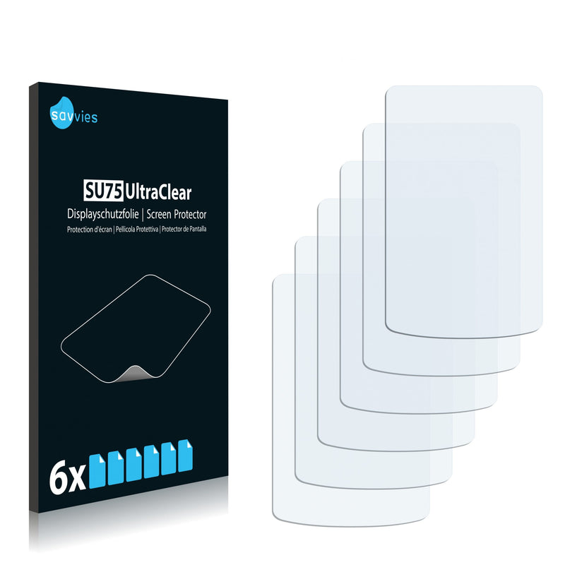 6x Savvies SU75 Screen Protector for Garmin Dakota 10