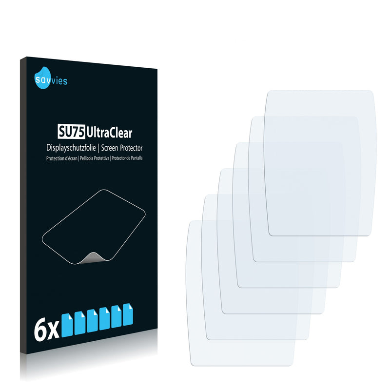 6x Savvies SU75 Screen Protector for Garmin Echo 500c