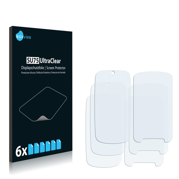 6x Savvies SU75 Screen Protector for Motorola Gleam +