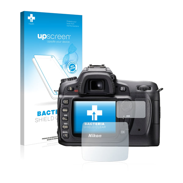 upscreen Bacteria Shield Clear Premium Antibacterial Screen Protector for Nikon D80